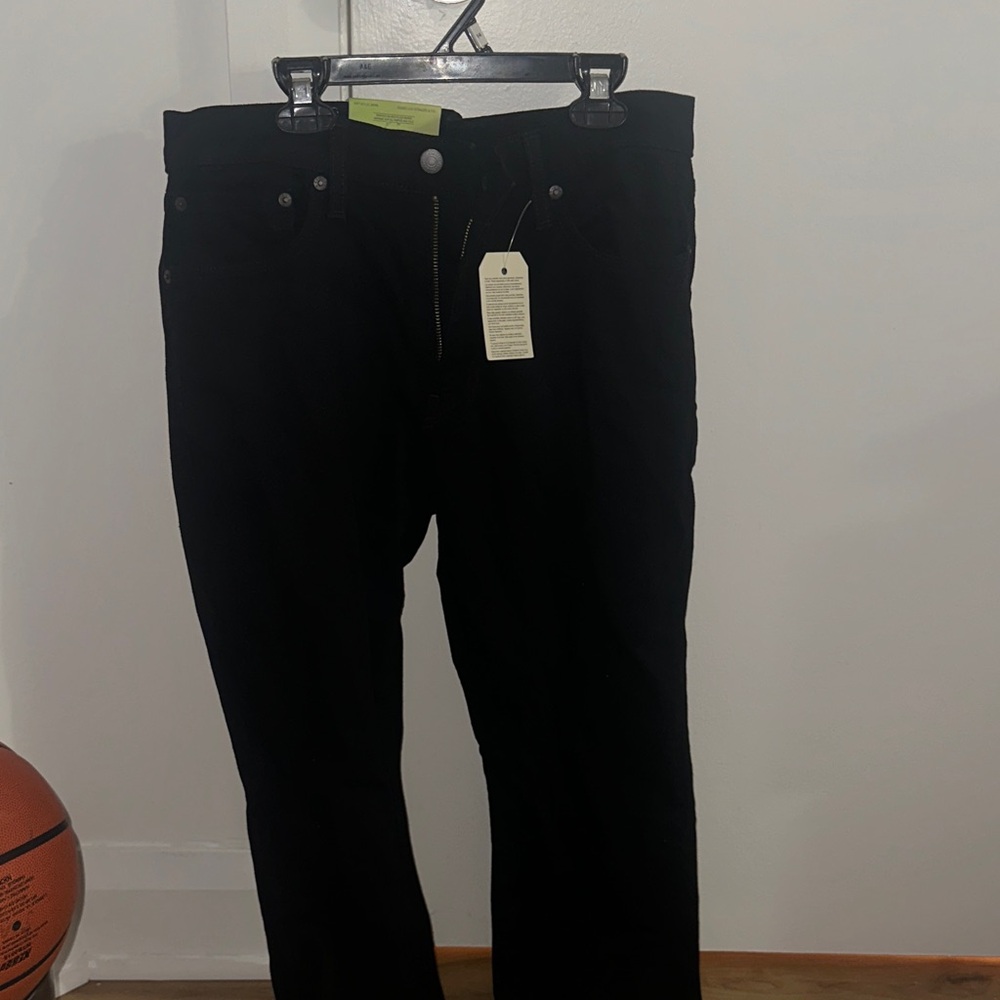 Levi's Black Athletic Taper Jeans